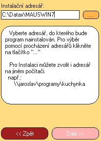 umístění ikon - nastavení o vytvoření ikon neměňte. Nechte vytvořit novou ikonu MAUS 2016 pro účetnictví verzi MAUShosp16.01 roku 2016.