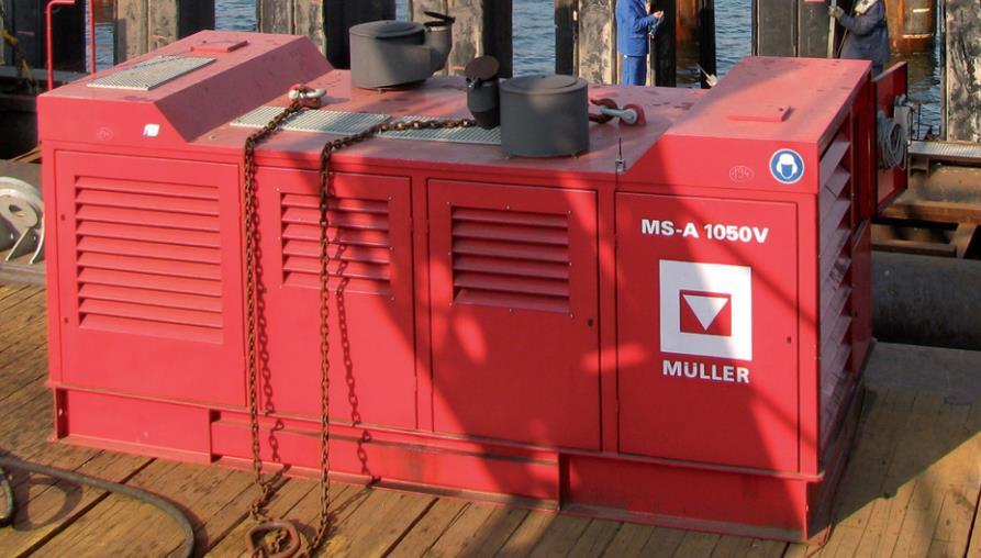 NAPÁJECÍ ZDROJ Název: Popis: Využití: MULLER MS A 1050 V Napájecí zdroj MULLER MS A 1050 V slouží jako napájecí zdroj pro hydraulické beranidlo.