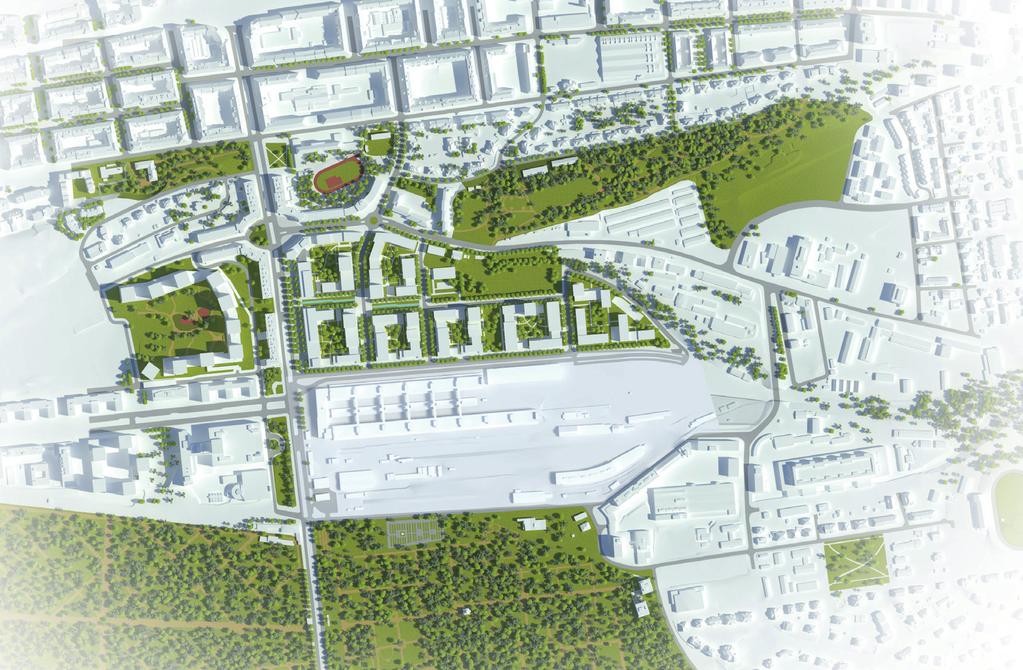 CENTRAL GROUP mění tuto zanedbanou lokalitu na unikátní rezidenční PARKOVOU ČTVRŤ CENTRAL GROUP is changing this neglected site into the unique neighborhood of Park
