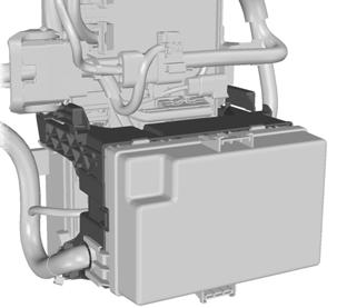 Pojistky Rozvodná skříňka spolujezdce Rozvodná skříňka motorového prostoru E70870 Rozvodná skříňka spolujezdce je umístěna za skříňkou standardních relé.