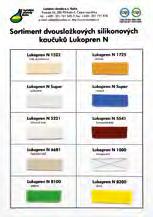 Vzorkovník silikonových kaučuků LUKOPREN N