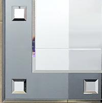 Sandblasting Typ dekorace: Černý skleněný podklad