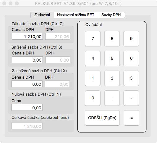 Pozn. Jde-li o licenční monoverzi, vkopíruje se položka "DIČ poplatníka" z licence a nelze ji změnit. V první fázi distribuce budou dodávány pouze licence pro monoverze.