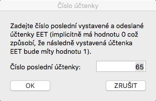 Obr. 6: Okno pro zadání čísla