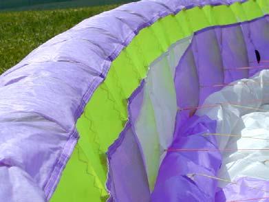 Další velkou odlišností oproti ostatním letadlům je fakt, že centrum hmotových sil (zejména pilot s postrojem) je vůči centru aerodynamických sil mnohem níže, několik metrů, než u letadel, kde je