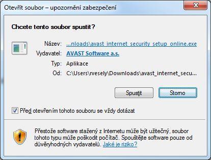 Jak nainstalovat Avast? produkty pro malé firmy a domácnosti Tento postup je určen pro produkty: Avast Pro Antivirus, Avast Internet Security, Avast PREMIER.