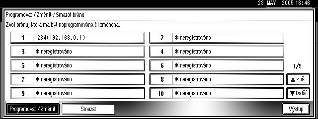 C Na zprávì pro potvrzení stisknìte [Smazat].