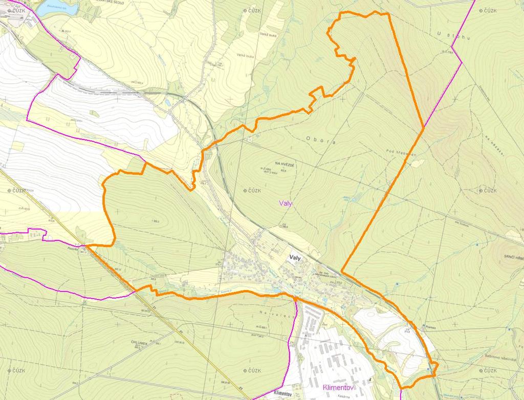 (karta obce: CZ41_85_1) A. NÁZEV OBCE Název části obce (ZSJ): Mapa A: Území obce Přehledová mapka Kód části obce PRVK: CZ41.342.415.