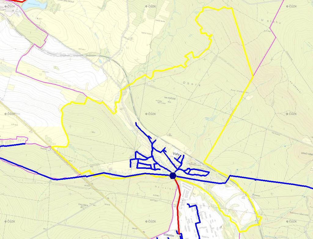 (karta obce: CZ41_85_1) D. VODOVODY D.1 POTŘEBA VODY Z BILANCE Rok: Základní parametry: Ozn.