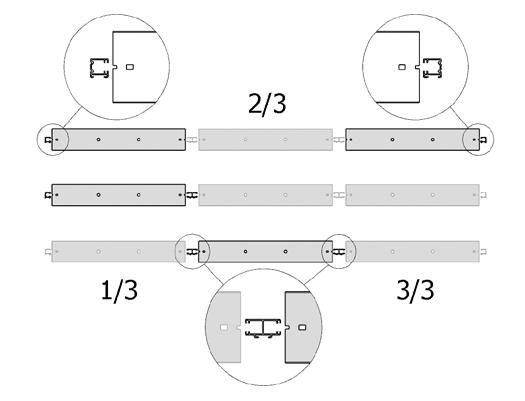 plocha spojených žaluzií ovládaných klikou: 8 m 2 Maximální počet spojených žaluzií: 3 Spojka hřídele P 077 Spojka hřídele kloubová P 313 Potřebné komponenty: Použitelné komponenty: 70-90 spojka