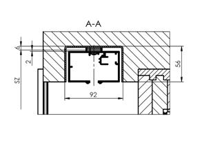 hranou poslední lamely a koncem vodící lišty N = 6±5 mm venkovní žaluzie Speciální provedení