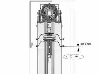 7. Připojení motoru A - nejprve opatřete motor patřičným prodloužením mechanického dorazu. B - Propojte montážní kabel s motorem žaluzie.