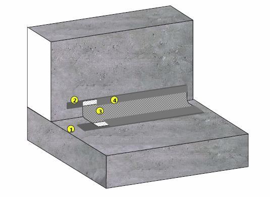 Obr. 7 Úprava styků pomocí elastického pásu MAXFLEX XJS 2.3.4.