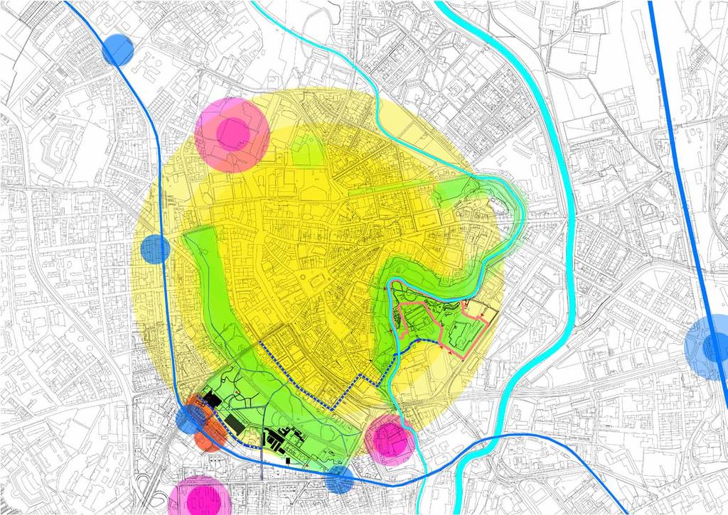 doprava / PARKOVIŠTĚ návštěvník vlakotramvaj P A2_167 VYSTAVOVATEL / REZIDENT PP2 cyklo velký okruh BUS PP1 P Z_355