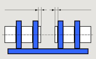 svařovací čas Svařovací čas 7.2 Svařovací proces Konce trubek/tvarovek vložené do saní musí přesahovat vnitřní upínací čelisti min. 4 cm přes okraj.