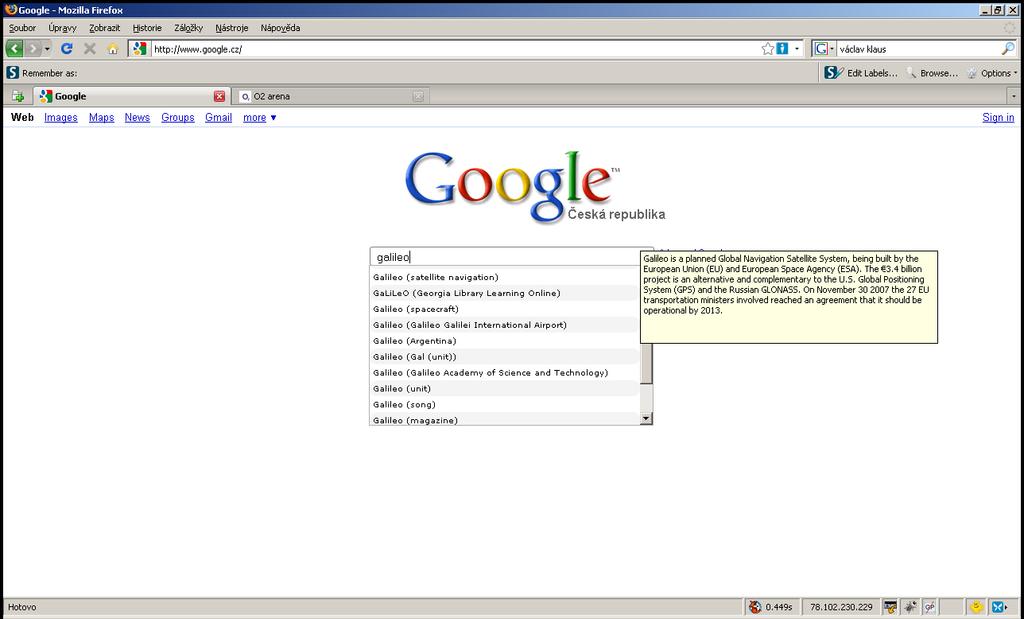 Semantifind Rozšíření prohlížeče Firefox Vilém Sklenák (VŠE FIS