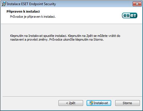 2.2 Pokročilá instalace Pokročilý režim instalace je určen pro uživatele, kteří mají zkušenosti s nastavováním programů a kteří chtějí během instalaci měnit pokročilá nastavení produktu.