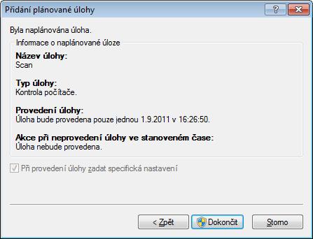4.6.2.1 Vytvoření nové úlohy Vytvoření nové úlohy v Plánovači je možné přes tlačítko Přidat..., nebo přes volbu Přidat... po kliknutí pravým tlačítkem myši v kontextovém menu.