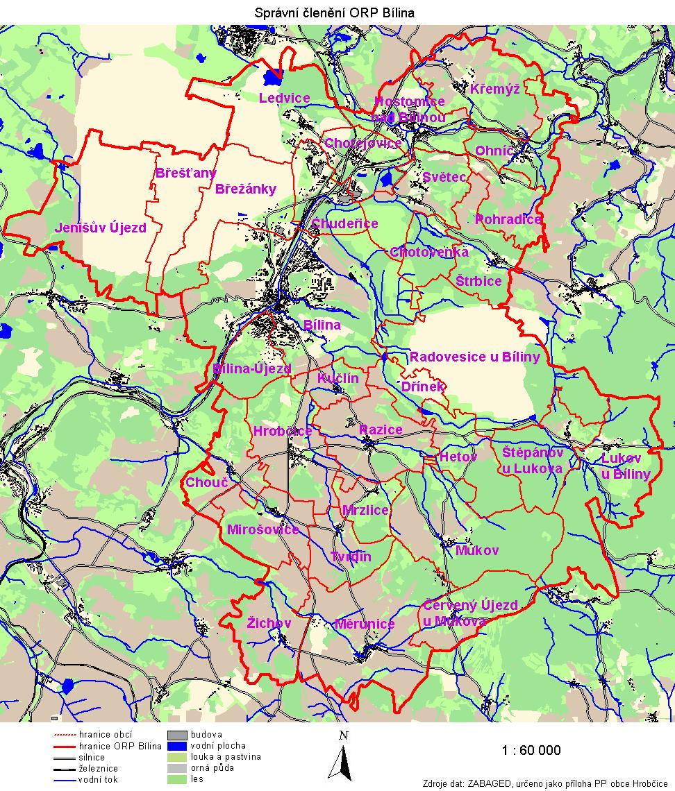 5 Grafická část 5.1 Mapové podklady 5.1.1 Mapa zájmového území 5.