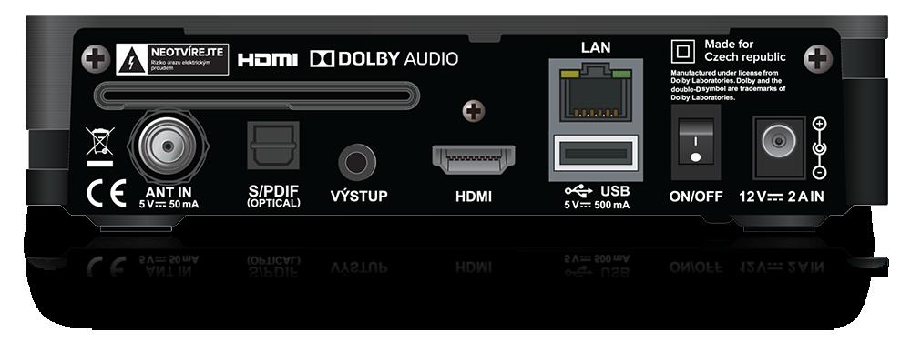 Zadní panel S/PDIF: Digitalní optický výstup LAN: připojení konektoru RJ-45 pro ethernetové