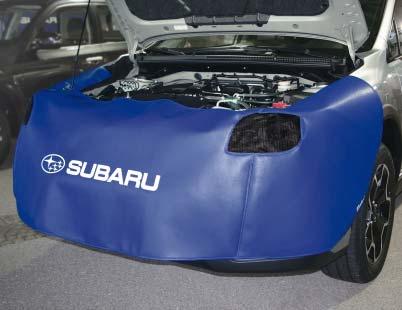 Přední ochranný potah pro SUBARU obj. č. D-SB 110-01 Přední ochranný potah chrání přední část všech modelů SUBARU proti poškození a znečištění během opravy a údržby.