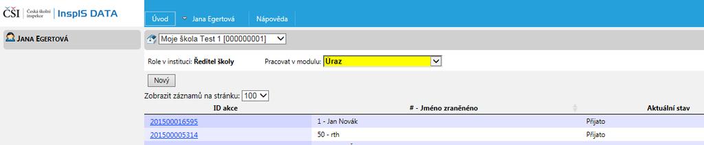 7) Vyplnění aktualizace a její odeslání 7.