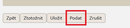 tlačítka Podat v levé