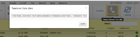 3.5.Filtrovaní žáci 3.5.1. Export do CSV Převede seznam filtrovaných žáků do souboru s příponou *csv. Tento soubor lze otevřít v tabulkovém editoru (např. EXCEL) a dále s daty pracovat. 3.5.2.