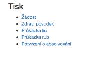 3.7.2.5. Zkoušky Položka se objevuje jen v případě, že byl žák přidán alespoň na jednu zkoušku. Symbolem je znázorněno hodnocení zkoušky.