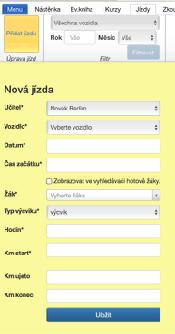 5.1.1.1.Učitel Pokud jste v roli učitel, není možno zadávat jiného učitele než je přihlášen. Jste-li v roli administrátora, lze vybrat jakéhokoliv učitele chcete. 5.1.1.2.