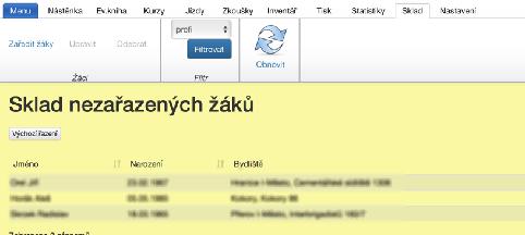 10.2.Filtr Aplikace slouží jak pro vedení agendy autoškol, tak pro vedení agendy školicích středisek a vedení agendy pro účely školení řidičů referentských vozidel.
