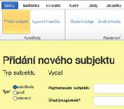 Jsou zde odlišné funkce a tiskové výstupy. Údaje jsou dále použity pro tiskové výstupy. Poznámka autora!