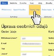 1.4.3. Úprava osobních údajů Jde o nastavení osobních údajů administrátora. Pozor!!! Administrátora už nezadávejte jako učitele. Objevil by se Vám v aplikaci 2x.
