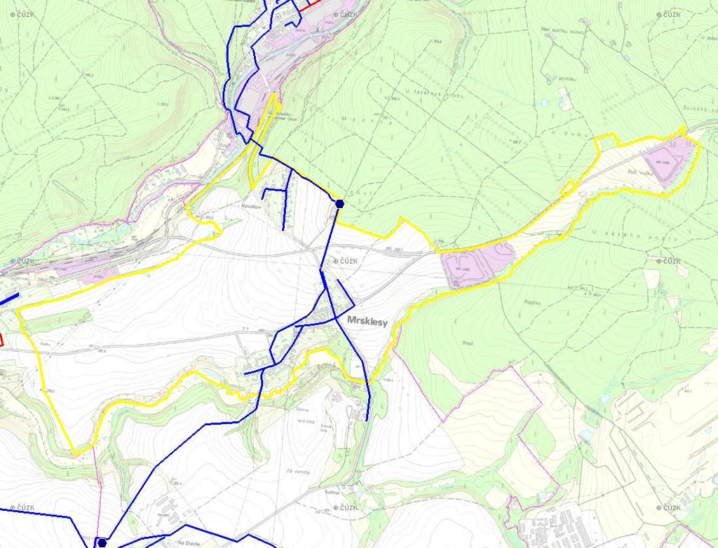 B.2 ZÁKLADNÍ INFORMACE O OBCI (části obce - ZSJ) Obec Mrsklesy se nachází východně od města Olomouc ve vzdálenosti cca 8 km. Sídlo leží mimo hlavních silničních a železničních tras.