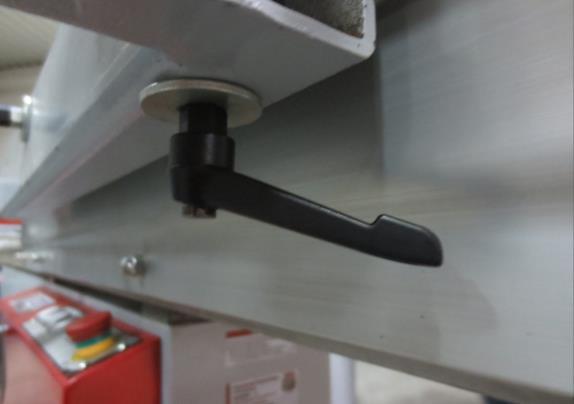 guide rail on the work