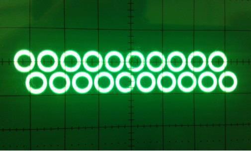 c) d) Vzorek Obr. 6.4 Technologie přetavení: a) linka; b) kalící pole; c) 20 svarů; d) 20 kalících polí SQ [ma] Tab. 6.3 Parametry technologie pro jednotlivé vzorky FIG SWX [mm] SWY [mm] FIG1 SWX1 [mm] SWY1 [mm] 1.