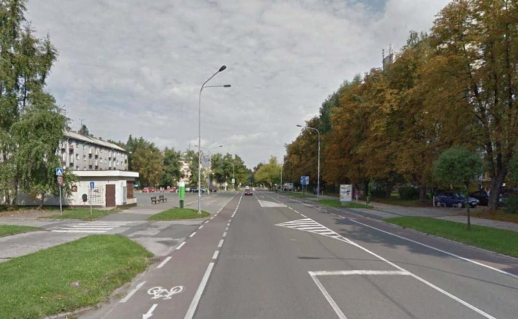 NAVRŽENÉ ŘEŠENÍ KAMEROVÝ BOD 8 Kamerový bod 8 bude nově umístěn na lampě VO na ulici tř. Osvobození u zastávky autobusu.