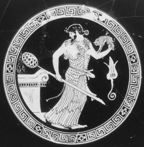 Kat. č.: I/4 Objekt: attický červenofigurový kylix Autor: Telefův malíř Datace: 470-460 př. n. l.