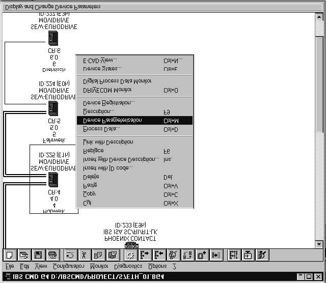 Přepněte konfigurační software "CMD-Tool" do režimu "Monitoring" (Monitorování). 03719AXX Obr.
