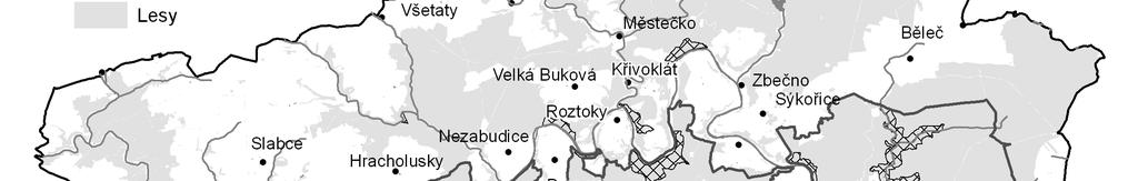 protected areas (MCHÚ) and boundaries of the proposed national park (NP). Graphic design by Věra Šilhánová.