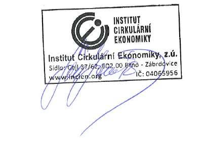 Výsledná zpráva z fyzické analýzy směsného komunálního odpadu z obce Hrušovany Zpracovatel: Objednatel: Institut Cirkulární Ekonomiky, z. ú.