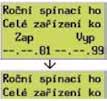1.5 Roční časový spínač (volitelné) Zde může být uloženo 8 termínů vypnutí, při nichž má být celé zařízení kotle zůstat vypnuté.