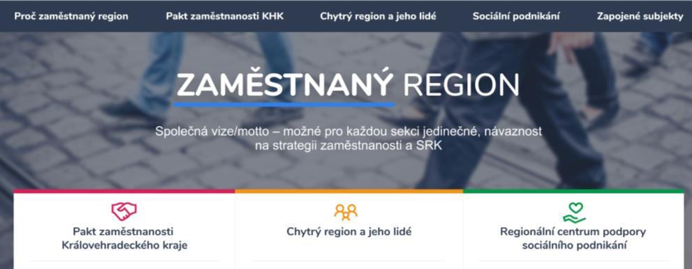 Podpora regionálního rozvoje zaměstnanost Pakt zaměstnanosti KHK březen 2018 jednání Řídícího výboru a červen 2018 jednání Výkonné