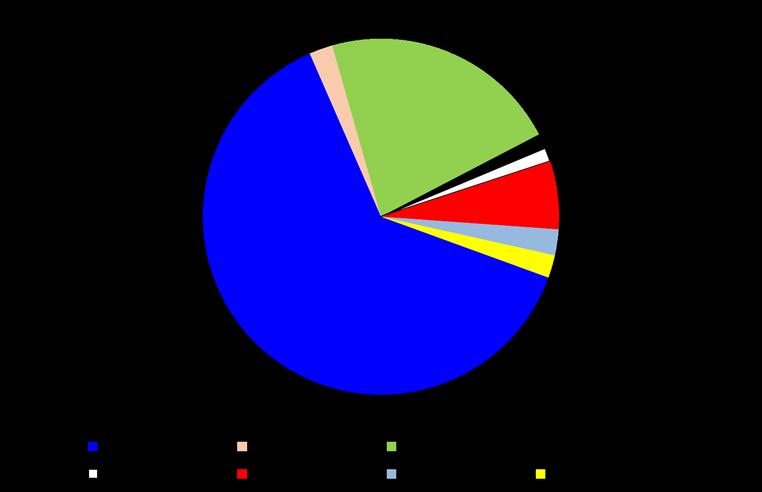 Graf 2: Neinvestiční výdaje KAV ČR (v %) Na činnost Kanceláře AV ČR bylo dále použito celkem 138 tis.