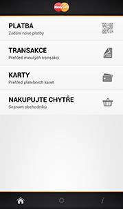MasterCard Mobile Použití a potřebné vybavení Telefon se netváří jako karta, ale nabízí přístup ke kartám v digitální peněžence Nejčastěji viditelné při placení na Internetu Možné platby přímo z