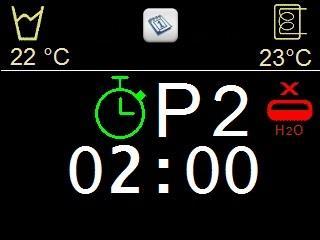 VOLITELNÉ PŘÍSLUŠENSTVÍ Adj. Détergent 1/2 Phase remplissage 7,7 ml 10s Phase lavage 19,3 ml 25s Test: Appuyer sur START Reg.