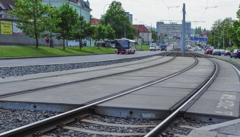 PROTIHLUKOVÁ OPATŘENÍ ZÁKRYTOVÁ DESKA SILENT Zákrytová deska SILENT slouží ke snížení šíření hluku z prostoru tramvajových tratí.