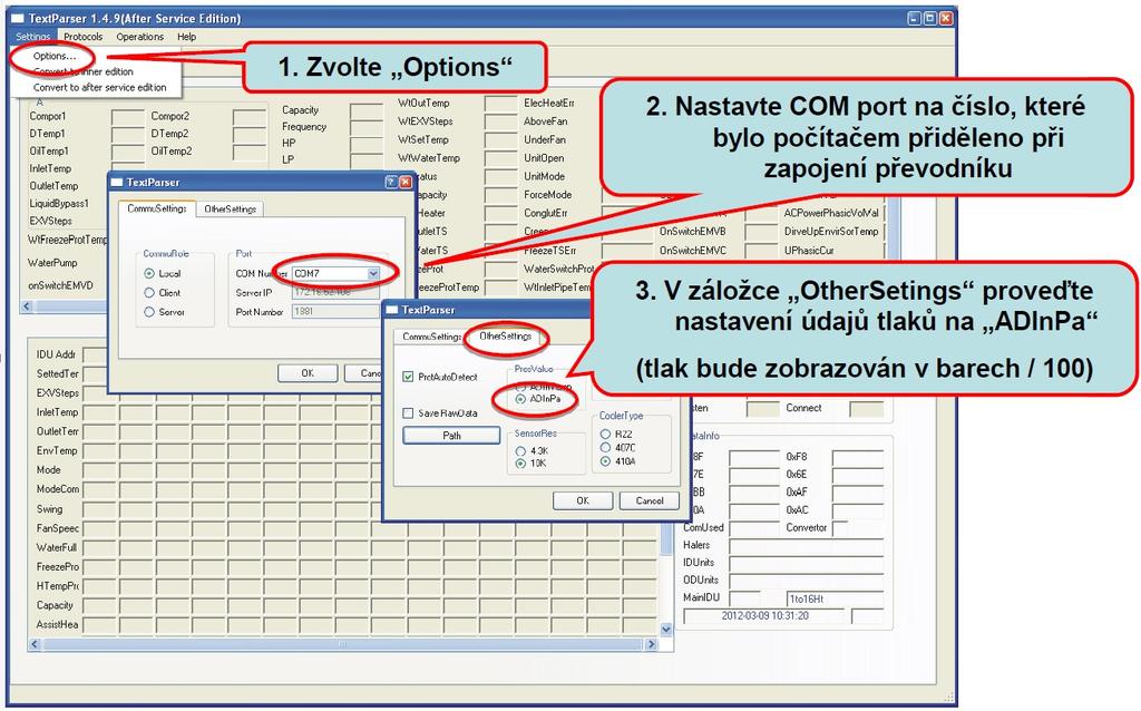 GREE Text Parser a uvedení do provozu 6.