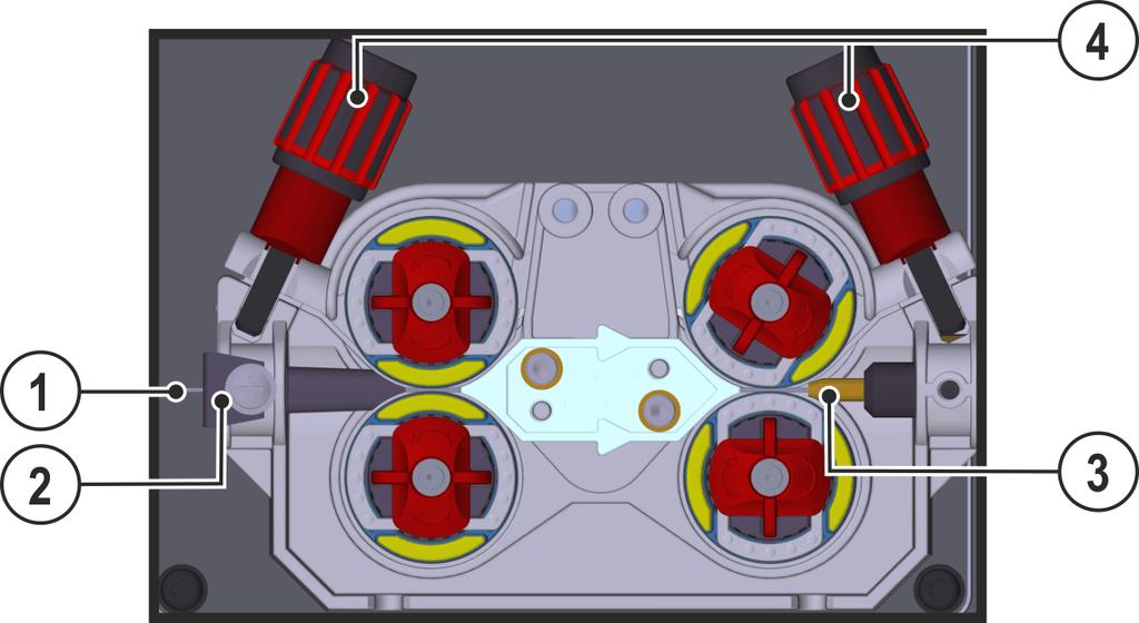 Svařování MIG/MAG 5.4.4.4 Zavedení drátové elektrody POZOR Nebezpečí úrazu nekontrolovaným vylétnutím svařovacího drátu ze svařovacího hořáku!