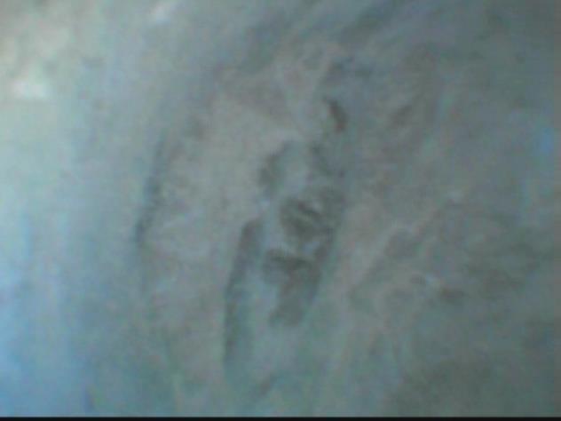 Snímek z endoskopu: Nosník 2, sonda číslo 2.